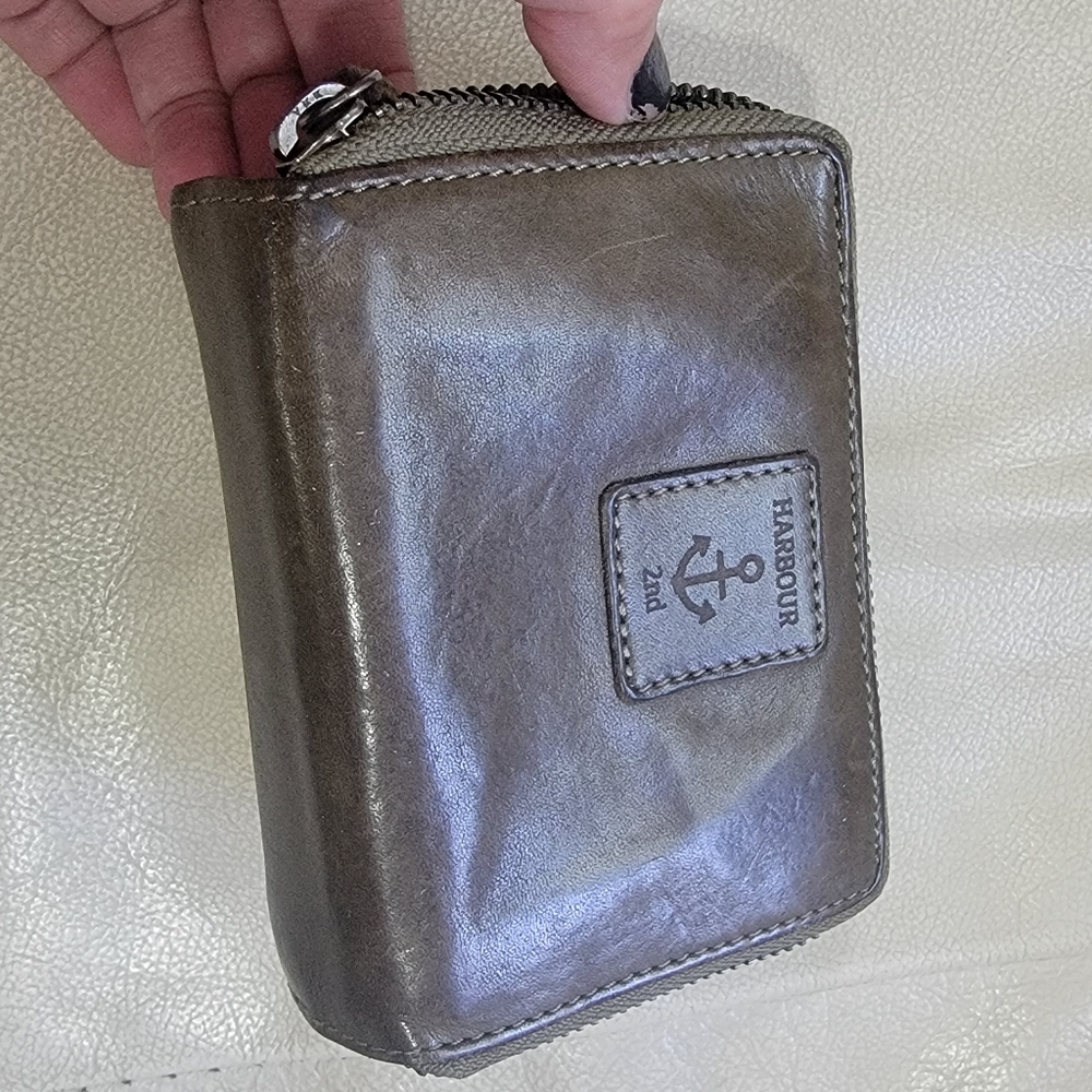 Olive Green Leather Wallet